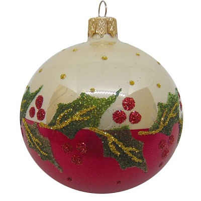 Куля новорічна d80 калина 1